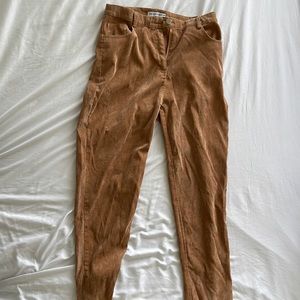 Showpo Tan Cordoroy Trousers / Brand Toby Heart Ginger - Size XS